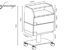 Guéridon esthétique bois nature dimensions