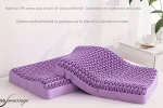 Coussin ergonomique en matière souple, douce, lavable pour les massages et SPA