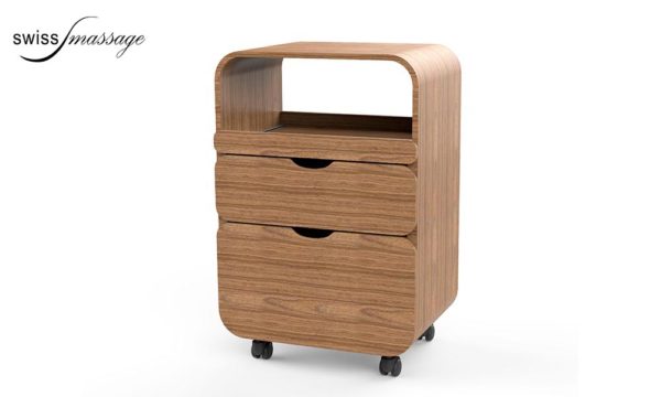 Guéridon en bois pour SPA ou esthétique modèle R2-D2 Bois naturel