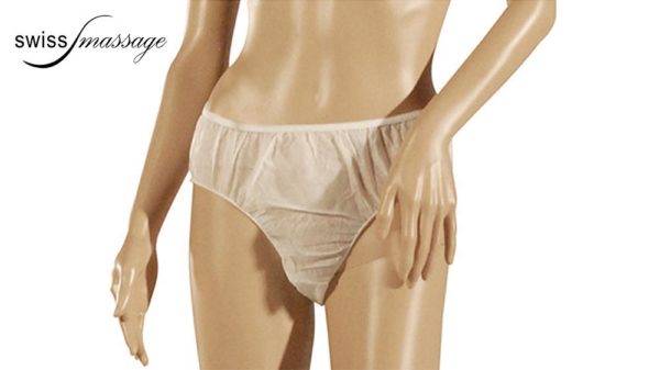 Slip jetable femme pour examens médicauy ou massages