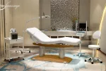 Cabine équipée de la table de SPA modèle Excellence chêne clair Suisse