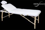 Table de massage pliable avec dossier relevable