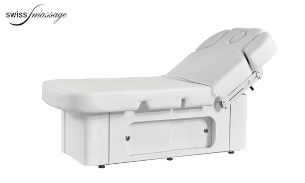 Table de massage Thaï modèle Ariane en bois blanc position confort