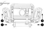 Table physio électrique Coinfycare modèle Reduca plus chassis dark détails reposes-bras