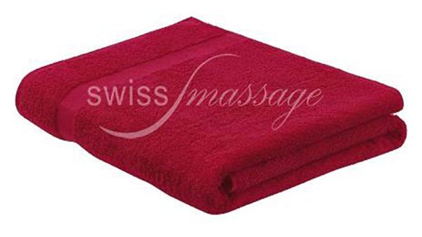 Linge de massage géant couleur bordeaux